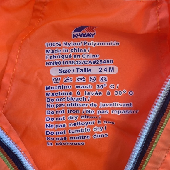 K-way rain coat 24 months fits big - Picture 2 of 5